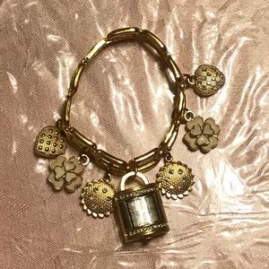 Brand new Strada clock charm bracelet